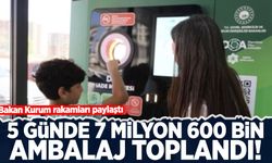 DOA ile 5 günde 7 milyon 600 bin ambalaj toplandı
