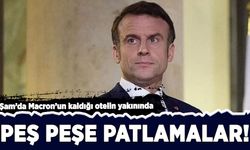 Şam'da Macron'un kaldığı otelin yakınında peş peşe patlamalar!