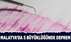 Malatya'da 5 büyüklüğünde deprem