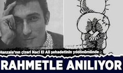 Hanzala'nın çizeri Naci el Ali şehadetinin yıldönümünde rahmetle anılıyor
