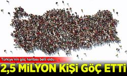 Türkiye'de geçen yıl yaklaşık 2,5 milyon kişi iller arasında göç etti