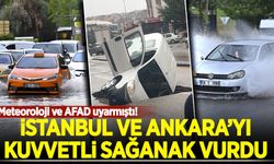 İstanbul ve Ankara'yı kuvvetli sağanak vurdu