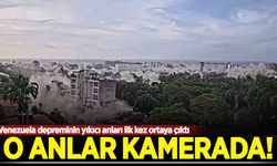 Venezuela depreminin yıkıcı anları ilk kez ortaya çıktı