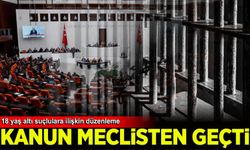 18 yaş altı suçlulara ilişkin düzenlemeleri içeren kanun teklifi yasalaştı