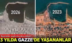 Gazze'de 3 yılda yaşanan yıkımın boyutu görüntülendi