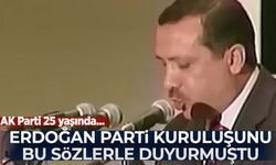 AK Parti 25 yaşında: Erdoğan parti kuruluşunu bu sözlerle duyurmuştu