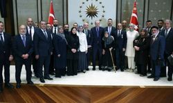 Cumhurbaşkanı Erdoğan, şehit ailelerini kabul etti
