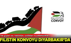 Filistin Konvoyu Diyarbakır'da