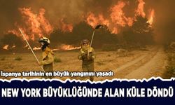 İspanya tarihinin en büyük yangınında New York büyüklüğünde alan küle döndü