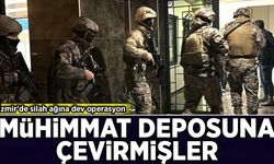 İzmir'de silah ağına dev operasyon: Mühimmat deposuna çevirmişler!