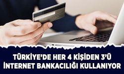 Türkiye'de her 4 kişiden 3'ü internet bankacılığı kullanıyor
