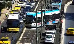 İstanbul'da tramvay raydan çıktı