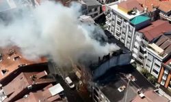 Gaziosmanpaşa'da 4 katlı binada yangın!