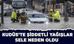 Kudüs'te yaz ortasında alışılmadık yağışlar sele neden oldu