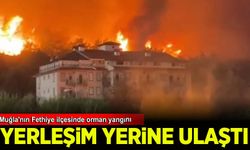 Muğla'nın Fethiye ilçesinde orman yangını yerleşim yerine ulaştı