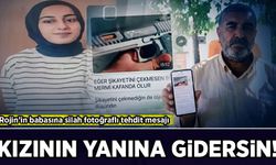 Rojin’in babasına silah fotoğraflı tehdit mesajı: Kızının yanına gidersin!
