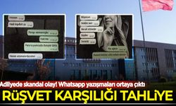 Adliyede skandal olay! Rüşvet karşılığı tahliye!