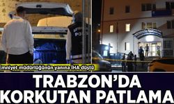 Trabzon'da Emniyet Müdürlüğü bahçesine İHA düştü!