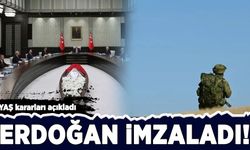 Erdoğan imzaladı: YAŞ kararları açıkladı!