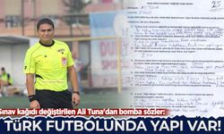 Sınav kağıdı değiştirilen Ali Tuna'dan bomba sözler: Türk futbolunda yapı var!