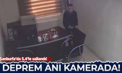 Şanlıurfa'daki 5,4'lük deprem anı kamerada!