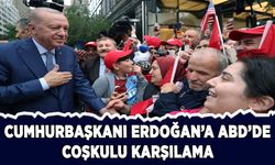 Cumhurbaşkanı Erdoğan'a Türkevi önünde coşkulu karşılama