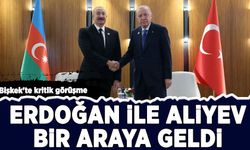 Bişkek'te kritik görüşme: Cumhurbaşkanı Erdoğan ve Aliyev bir araya geldi