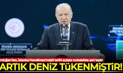 Erdoğan'dan, İstanbul Havalimanı'ndaki tarihi açılışta muhalefete sert tepki: Artık deniz tükenmiştir