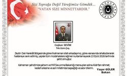 Zeytin Dalı Harekatı bölgesinde görevi sırasında rahatsızlanan asker şehit oldu