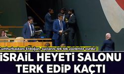 Cumhurbaşkanı Erdoğan, suçlarını tek tek yüzlerine vurdu! İsrail heyeti salonu terk edip kaçtı