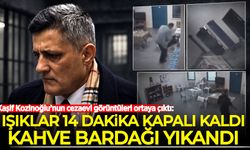 Kaşif Kozinoğlu’nun cezaevi görüntüleri ortaya çıktı: Işıklar 14 dakika kapalı kaldı, kahve bardağı yıkandı