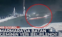 Marmara'da batan geminin yeri belirlendi