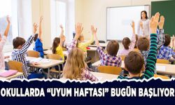 Okullarda "Uyum Haftası" bugün başlıyor