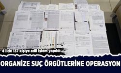 Organize suç örgütlerine 4 ilde operasyon