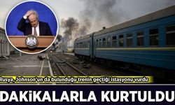 Rusya, Johnson’un da bulunduğu trenin geçtiği istasyonu vurdu: Dakikalarla kurtuldu!