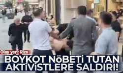 Rize’de boykot nöbeti tutan aktivistlere saldırı!