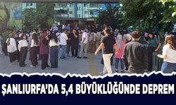 Şanlıurfa'da 5,4 büyüklüğünde deprem