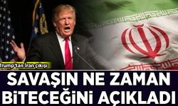 Trump'tan İran çıkışı: Savaşın ne zaman biteceğini açıkladı!