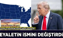 Trump'ın paylaştığı harita ülkeyi karıştırdı: Eyaletin ismini değiştirdi