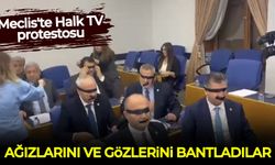 Yeni Parti milletvekilleri Halk TV'ye kayyum atanmasını protesto etti