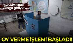 Siyonist İsrail'de kritik gün: Oy verme işlemi başladı