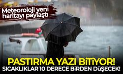 Meteoroloji yeni haritayı paylaştı: Sıcaklık 10 derece birden düşecek