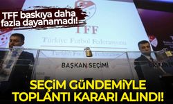 TFF'de seçim gündemiyle toplantı kararı alındı