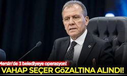 Mersin'de 3 belediyeye operasyon: Vahap Seçer ve 2 belediye başkanı gözaltında