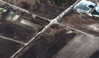 Uydu şirketi: Kiev’e yaklaşan Rus konvoyunun uzunluğu 40 milden fazla