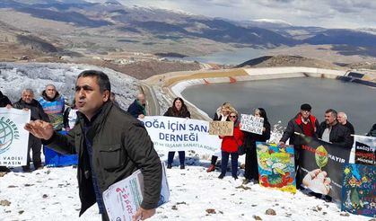 İliç'teki altın madeni protesto edildi