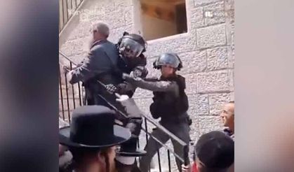 Evlerine Filistin bayrağı asan Yahudilerle İsrail polisi saldırdı