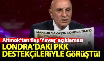 Altınok, Yavaş'ın Londra'da PKK destekçileriyle görüştüğünü açıkladı!