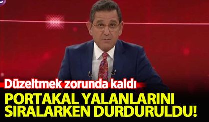Fatih Portakal yalanlarını sıralarken durduruldu!
