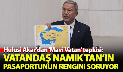 Hulusi Akar'dan 'Mavi Vatan' tepkisi: Bunlardan bazıları denizlerde boğuldu, kimileri çukurlarda gömüldü